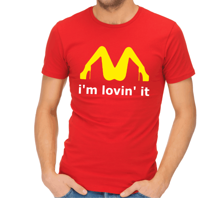 Funny T-shirt - I´m lovin´ it ǀ Fajntričko.com